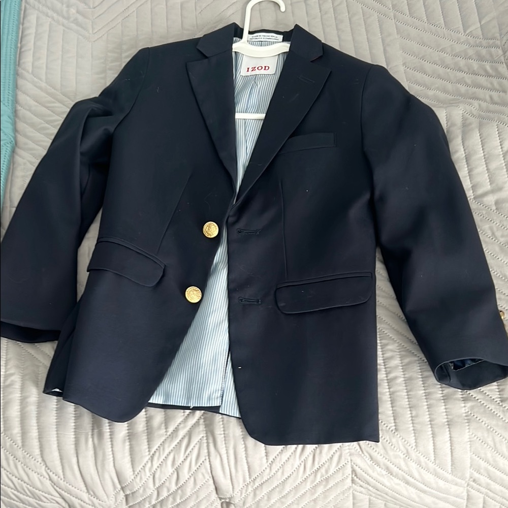 Izod Navy Blazer with Gold Buttons
